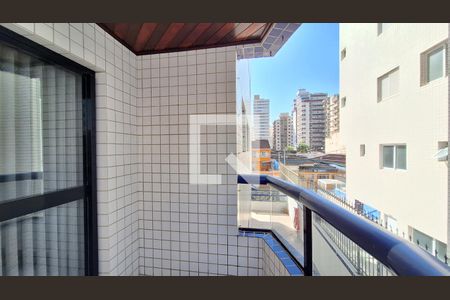 Varanda da Sala de apartamento para alugar com 1 quarto, 48m² em Ocian, Praia Grande