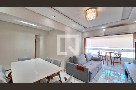 Sala de apartamento para alugar com 3 quartos, 115m² em Aviação, Praia Grande