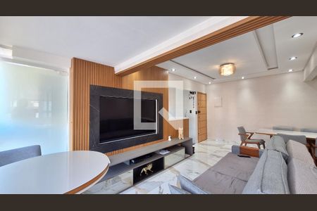Sala de apartamento para alugar com 3 quartos, 115m² em Aviação, Praia Grande