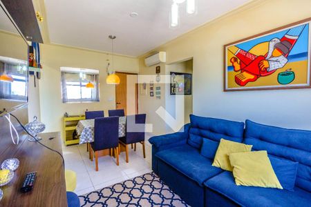 Sala de apartamento para alugar com 1 quarto, 53m² em Vilamar, Praia Grande