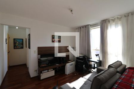 Sala de apartamento à venda com 1 quarto, 54m² em Vila Valparaiso, Santo André