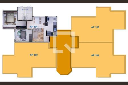 Apartamento à venda com 2 quartos, 58m² em Santa Branca, Belo Horizonte