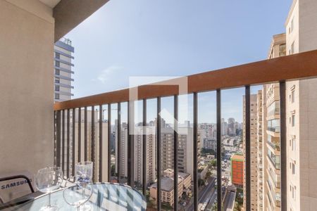 Varanda de apartamento para alugar com 1 quarto, 32m² em Brooklin Paulista, São Paulo