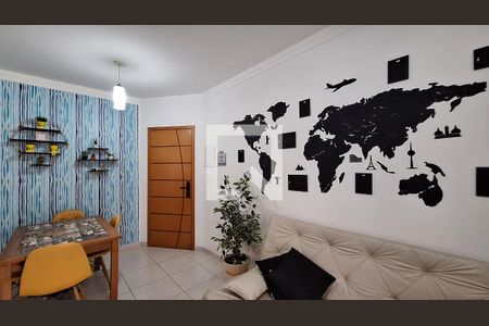 Sala de apartamento para alugar com 1 quarto, 57m² em Forte, Praia Grande