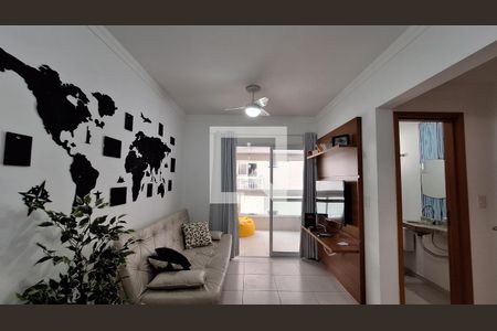 Sala de apartamento para alugar com 1 quarto, 57m² em Forte, Praia Grande