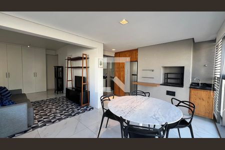 Varanda gourmet de apartamento para alugar com 1 quarto, 60m² em Pinheiros, São Paulo