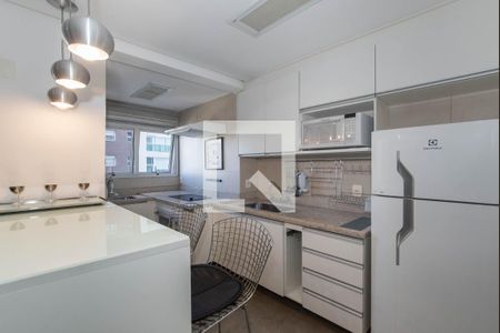 Cozinha de apartamento à venda com 1 quarto, 34m² em Cidade Monções, São Paulo