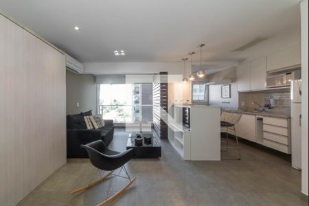 Sala de apartamento à venda com 1 quarto, 34m² em Cidade Monções, São Paulo