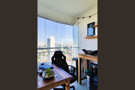 Varanda da Sala de apartamento à venda com 3 quartos, 82m² em Vila Valparaíso, Santo André