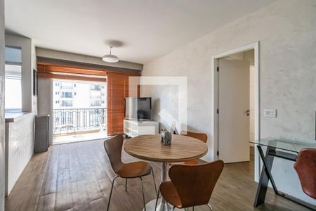 Sala de apartamento à venda com 1 quarto, 50m² em Alphaville Conde Ii, Barueri