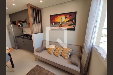 Sala/Cozinha de apartamento para alugar com 1 quarto, 26m² em Barra Funda, São Paulo