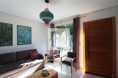 Sala de Estar de casa de condomínio à venda com 3 quartos, 180m² em Garças, Belo Horizonte