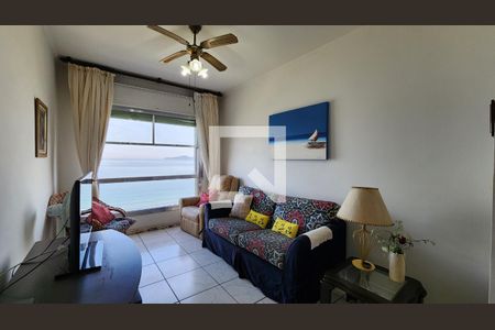 Sala de apartamento para alugar com 1 quarto, 50m² em Ponta da Praia, Santos