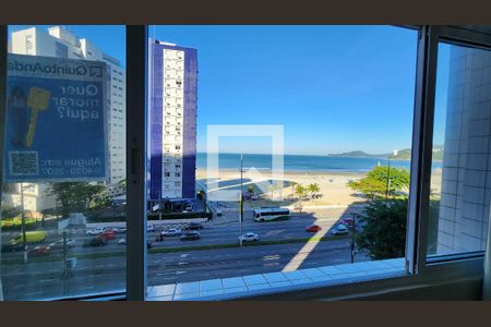 Vista da Sala de apartamento para alugar com 1 quarto, 45m² em José Menino, Santos
