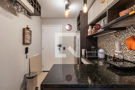Cozinha de kitnet/studio para alugar com 1 quarto, 26m² em Bethaville I, Barueri