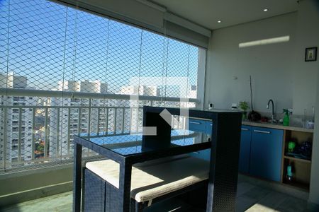 Varanda da Sala de apartamento à venda com 3 quartos, 107m² em Vila Lusitânia, São Bernardo do Campo