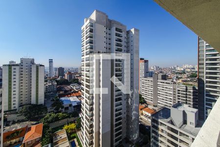 varanda vista de apartamento à venda com 2 quartos, 81m² em Vila Dom Pedro I, São Paulo