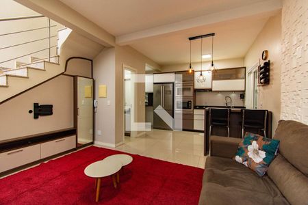 Sala de casa de condomínio para alugar com 3 quartos, 110m² em Niterói, Canoas