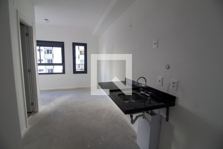 Cozinha de kitnet/studio à venda com 1 quarto, 25m² em Campo Belo, São Paulo