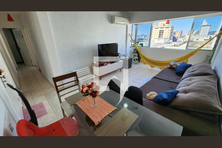 Sala de apartamento para alugar com 2 quartos, 98m² em Ponta da Praia, Santos