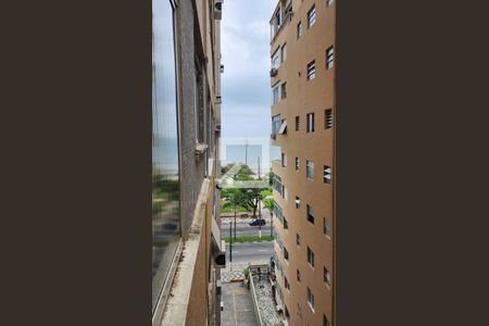 Vista da Sala de apartamento para alugar com 1 quarto, 68m² em Boqueirão, Santos