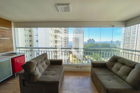 Vista da Sala de apartamento para alugar com 3 quartos, 107m² em Vila Lusitania, São Bernardo do Campo