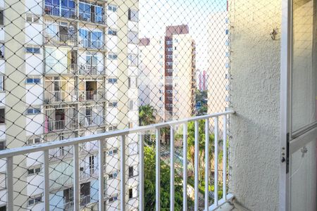 Varanda da sala  de apartamento à venda com 2 quartos, 55m² em Jardim Celeste, São Paulo