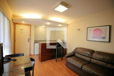 Sala de apartamento para alugar com 1 quarto, 42m² em Funcionários, Belo Horizonte