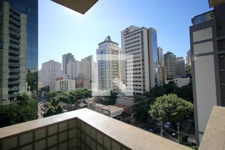 Varanda da Sala de apartamento para alugar com 1 quarto, 42m² em Funcionários, Belo Horizonte