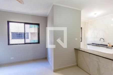 Sala de apartamento para alugar com 2 quartos, 55m² em Canto do Forte, Praia Grande