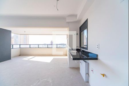 Varanda Gourmet de apartamento à venda com 3 quartos, 105m² em Vila Assunção, Santo André