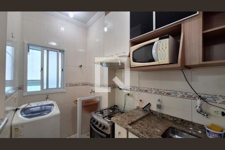 Cozinha - Armários de apartamento para alugar com 1 quarto, 39m² em Boqueirão, Praia Grande