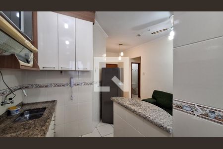 Cozinha - Armários de apartamento para alugar com 1 quarto, 39m² em Boqueirão, Praia Grande