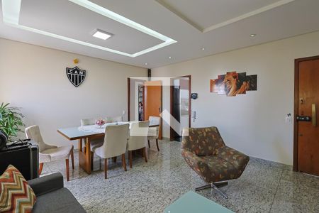 Sala de apartamento à venda com 3 quartos, 96m² em Nova Granada, Belo Horizonte