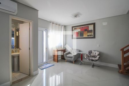 Sala de casa de condomínio para alugar com 3 quartos, 120m² em Fazenda São Quirino, Campinas