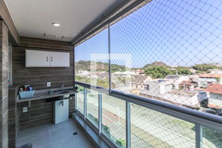 Varanda de apartamento à venda com 3 quartos, 126m² em Vargem Pequena, Rio de Janeiro