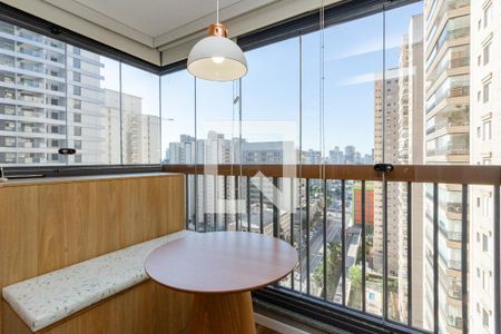 Varanda de apartamento para alugar com 1 quarto, 28m² em Brooklin, São Paulo