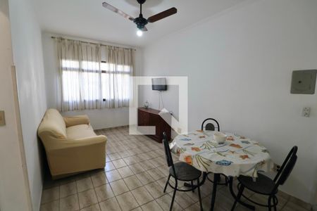 Sala de apartamento para alugar com 2 quartos, 57m² em Balneario Cidade Atlantica, Guarujá