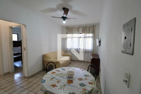 Sala de apartamento para alugar com 2 quartos, 57m² em Balneario Cidade Atlantica, Guarujá
