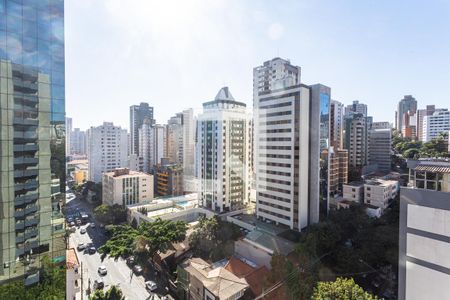 Vista da Varanda da Sala de kitnet/studio para alugar com 1 quarto, 42m² em Funcionários, Belo Horizonte