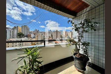 Varanda  de apartamento à venda com 3 quartos, 106m² em Nova Suíça, Belo Horizonte