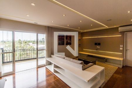 Sala de TV de apartamento para alugar com 3 quartos, 145m² em Tamboré, Santana de Parnaíba