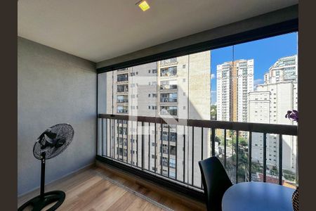 Sacada de kitnet/studio para alugar com 1 quarto, 25m² em Brooklin, São Paulo