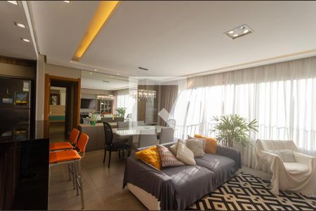 Sala de Estar e Jantar de apartamento à venda com 3 quartos, 104m² em Cavalhada, Porto Alegre