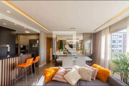Detalhe Sala de Estar e Jantar de apartamento para alugar com 3 quartos, 104m² em Cavalhada, Porto Alegre