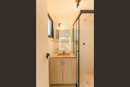 Banheiro da Suíte de apartamento à venda com 1 quarto, 42m² em Brooklin Paulista, São Paulo