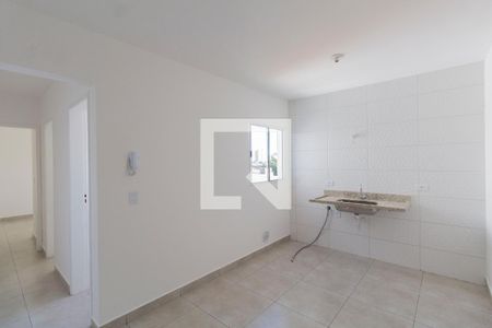 Sala e Cozinha Integrada  de apartamento para alugar com 1 quarto, 35m² em Jardim Nordeste, São Paulo