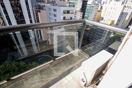 Varanda da Sala de apartamento à venda com 1 quarto, 82m² em Jardim Paulista, São Paulo