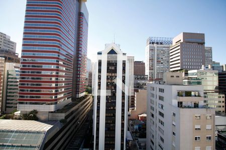 Vista da Varanda da Sala de apartamento à venda com 1 quarto, 82m² em Jardim Paulista, São Paulo