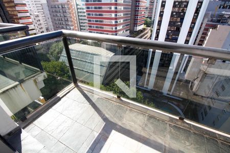 Varanda da Sala de apartamento à venda com 1 quarto, 82m² em Jardim Paulista, São Paulo